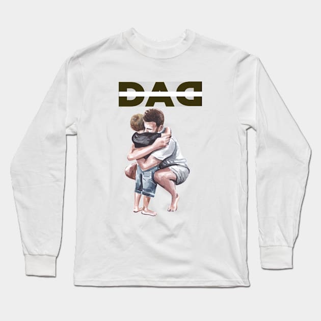 Dad hug Long Sleeve T-Shirt by Beyond TShirt